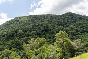 Obraz premium Rural landscape in the tourist town of Silveira Martins in Brazil