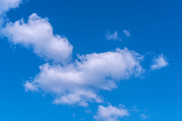 Atmosphere blue sky with white cloud ozone weather brightly oxygen. Fluffy white clouds in blue sky on nature. Background from clouds transparent.