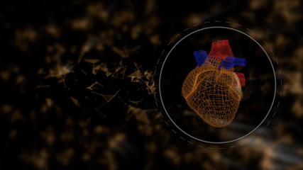 Heart scan. The interface for detecting diseases and problems with the cardiovascular system.