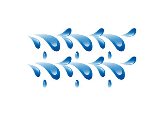 Water Wave Icon. Surf Logo. Vector Isolated On White Background. Hand Drawn Water Wave Icon. For Water Logo, Sign, Symbol, Surfing Icon, Sea And Ocean Logo. Abstract Ocean Waves Vector