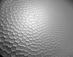 Fototapeta premium Hexagon texture closeup black and white