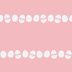 卵の殻　シームレスパターン　ピンク
