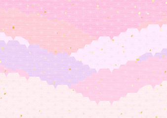 桜色の和風模様