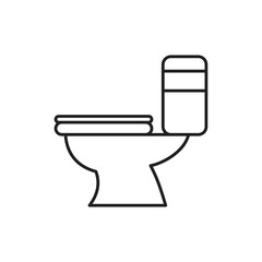 Apartment toilet Icon template black color editable. Apartment toilet Icon symbol Flat vector illustration for graphic and web design.