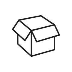 Box Icon template black color editable. Box Icon symbol Flat vector illustration for graphic and web design.