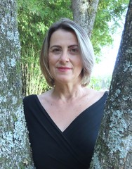 Beauty woman with trees