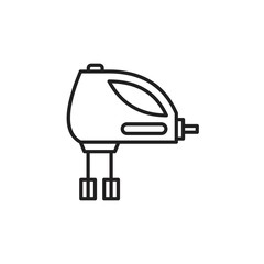 Food processor icon template black color editable. Food processor icon symbol Flat vector illustration for graphic and web design.