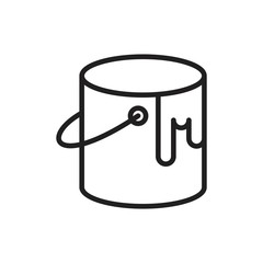 Paint can Icon template black color editable. Paint can Icon symbol Flat vector illustration for graphic and web design.