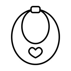BIB icon vector