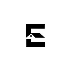 E Home Creative Logo Template