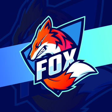 fox mascot esport logo designs