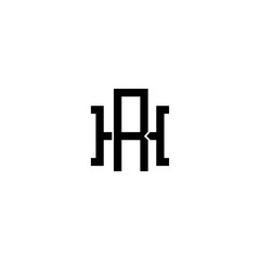 RH R H initial logo company name