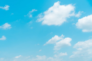 Copy space blue sky and white cloud abstract background.