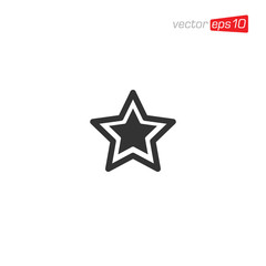 Fototapeta premium Star Icon Design Vector Template