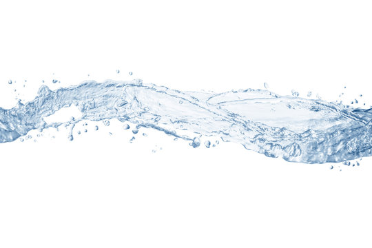 water splash isolated on white background,water