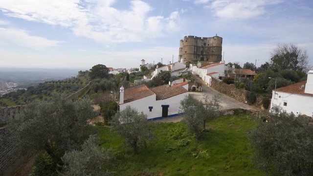 Evoramonte city castle in Alentejo, Portugal