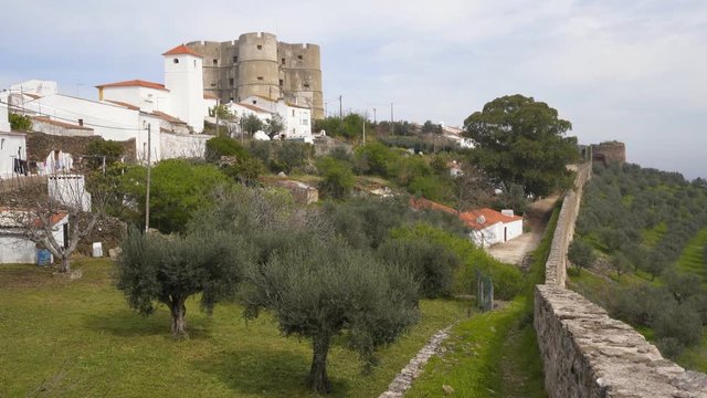 Evoramonte city castle in Alentejo, Portugal