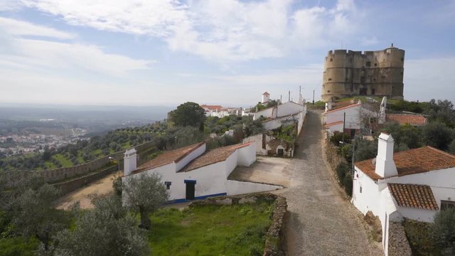 Evoramonte city castle in Alentejo, Portugal
