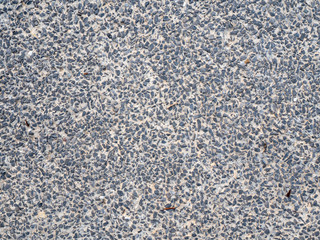 Gravel in a grey conrete 