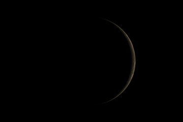 Naklejka premium Little planet in dark background