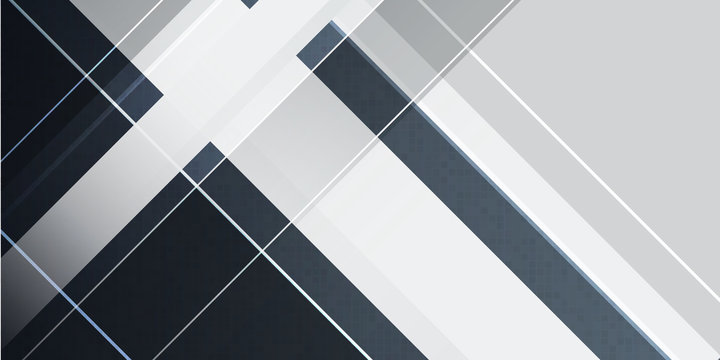 Black silver white gradient shine geometric abstract background vector corporate profile, business template, presentation design and banner © Roisa