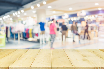 shopping mall blurred