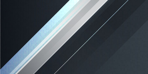 Black silver white gradient shine geometric abstract background vector corporate profile, business template, presentation design and banner