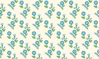 Elegant wallpaper for spring floral pattern background, with leaf and flower ornate.