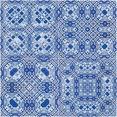 Ornamental azulejo portugal tiles decor.