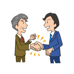 男性　契約　会社員　握手　商談　和解　団結　協力　仲間　
