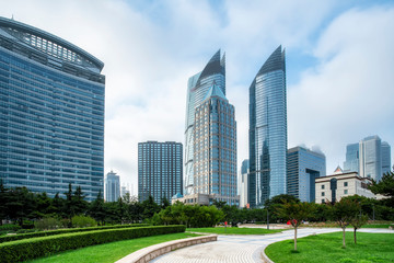 Qingdao's beautiful coastline and architectural landscape..