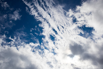 blue sky and clouds