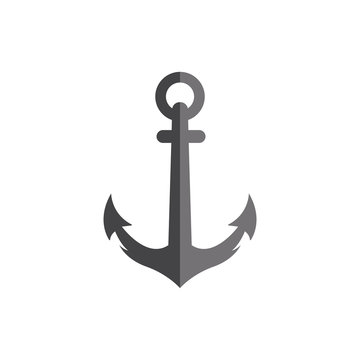 Anchor icon design template vector isolated