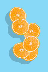 Orange fruit slices