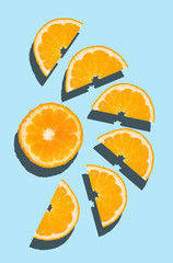 Orange fruit slices