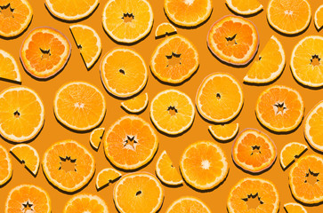 Orange fruit slices