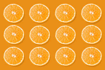 Orange fruit slices