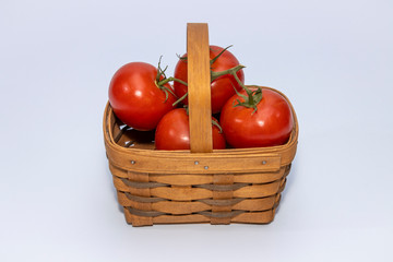 Fresh Tomatos in a basket