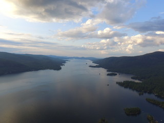Fototapeta na wymiar Summer View of Lake George