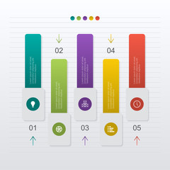 Bar Chart Graph Diagram Financial Analytic Statistical Business Infographic Illustration