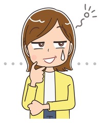 女性 マンガ アニメ 主婦 イラスト かわいい カジュアル