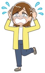 女性 マンガ アニメ 主婦 イラスト かわいい カジュアル