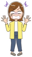 女性 マンガ アニメ 主婦 イラスト かわいい カジュアル