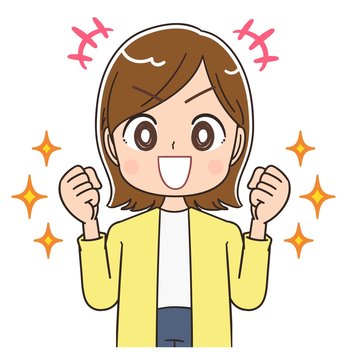 女性 マンガ アニメ 主婦 イラスト かわいい カジュアル