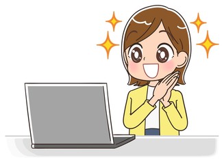 女性 マンガ アニメ 主婦 イラスト かわいい カジュアル