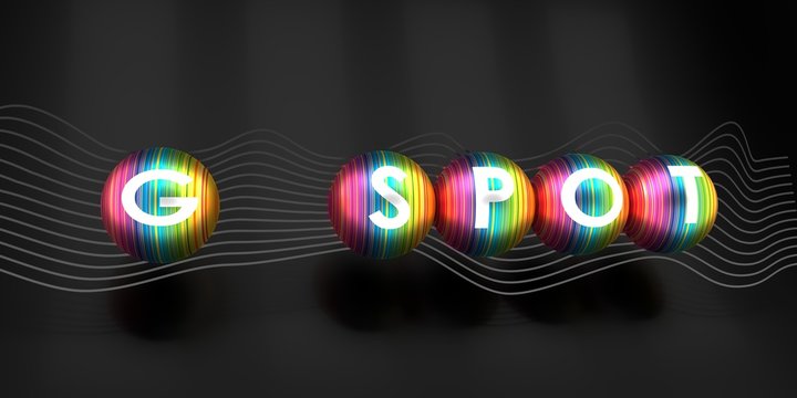 Metaphor of exploring female sexuality. Spot-g erogenous zone concept. 3D rendering