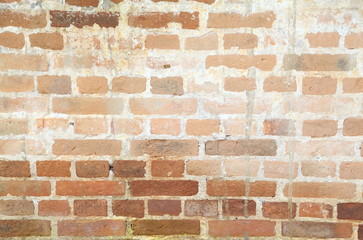 Old red brick rough wall grunge texture
