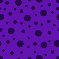 Seamless pattern. Purple  background with circles . Vector illustration.