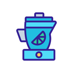 Lime juice icon vector. Thin line sign. Isolated contour symbol illustration
