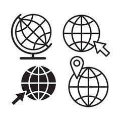 Obraz premium Globe icons